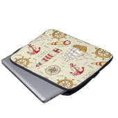 Ozean-Szene Laptopschutzhülle (Vorne Knopf)