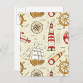 Ozean-Szene Postkarte (Vorne/Hinten)