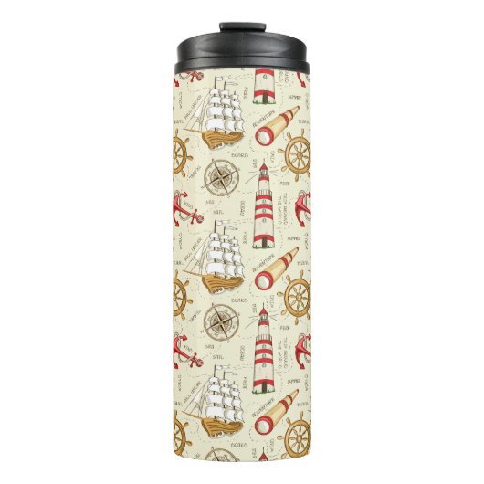 Ozean-Szene Thermosbecher (Vorderseite)