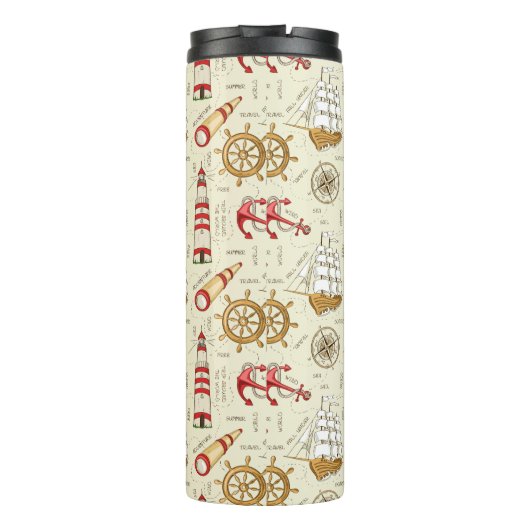 Ozean-Szene Thermosbecher (Rückseite)