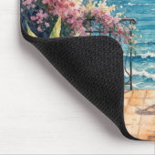 Ozean-Terrasse mit friedlicher Aussicht Mousepad (Ecke)