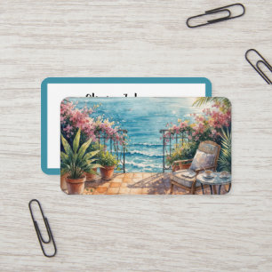 Ozean-Terrasse mit friedlicher Aussicht Visitenkarte