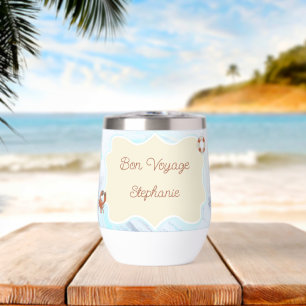Ozean-Thema Bon Voyage personalisiert mit Namen