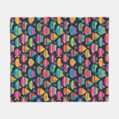 Ozean-Transport-Muster Fleecedecke (Vorderseite (Horizontal))