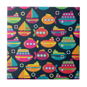 Ozean-Transport-Muster Fliese