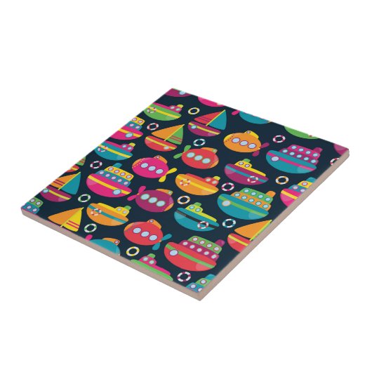 Ozean-Transport-Muster Fliese (Seite)