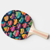 Ozean-Transport-Muster Tischtennis Schläger (Seitenansicht)