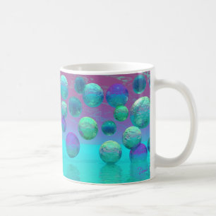 Ozean-Träume - Aqua und violette Ozean-Fantasie Kaffeetasse
