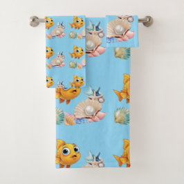 Ozean-Träume Handtuch-Set Badhandtuch Set