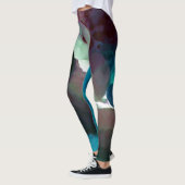 Ozean trifft Land gemalte Leggings (Links)
