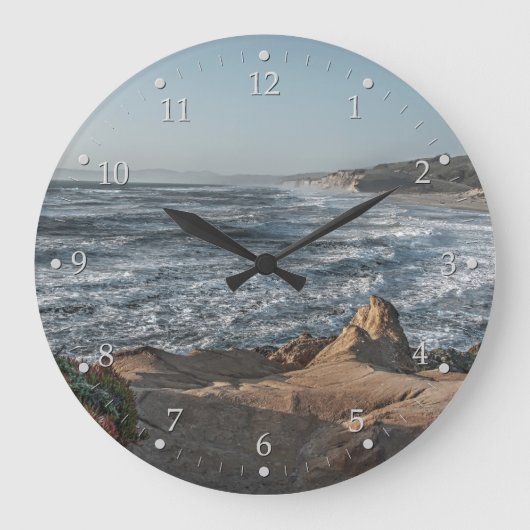 Ozean übersehen große wanduhr (Vorderseite)