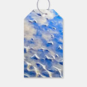 Ozean und Himmelblau Geschenkanhänger (Rückseite)