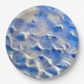 Ozean und Himmelblau Pappteller (Vorderseite)