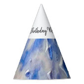 Ozean und Himmelblau Partyhütchen (Vorderseite)