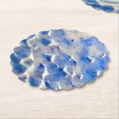 Ozean und Himmelblau Untersetzer (angewinkelt)