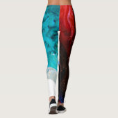 Ozean-und Raum-Umarmungs-Leggings Leggings (Rückseite)