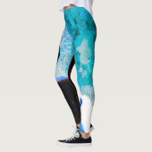 Ozean-und Raum-Umarmungs-Leggings Leggings (Links)