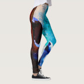 Ozean-und Raum-Umarmungs-Leggings Leggings (Rechts)