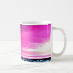 Ozean und Sonnenuntergang bunt und Friedlich Kaffeetasse