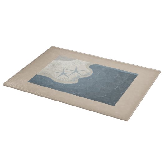 Ozean und Starfish Schneidebrett (Ecke)