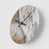 Ozean und Strand Runde Wanduhr (Winkel)