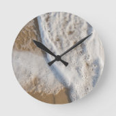 Ozean und Strand Runde Wanduhr (Vorderseite)