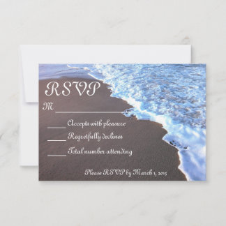 Ozean- und Strand-Thema RSVP Karte