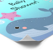 Ozean Under Sea Girl Babydusche Begrüßung Poster (Ecke)