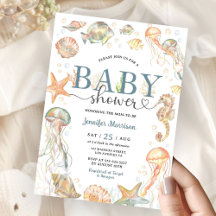 Ozean unter dem Meer Baby Shower Geschlechtsneutra