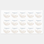 Ozean unter dem Meer Elegante Hochzeit Etiketten (Blatt)