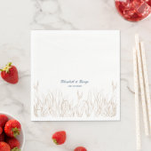 Ozean unter dem Meer Elegante Hochzeit Serviette (Beispiel)