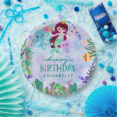 Ozean Unter dem Meer Meerjungfrau Thema Happy Birt Pappteller (Party)
