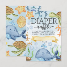 Ozean unter dem Meer Windelkreuz Einsteckkarte