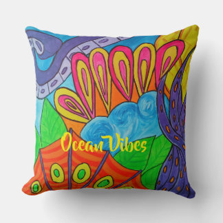 Ozean-Vibes Whimsical Unterwasser-Fantasie Kissen