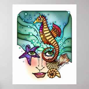 OZEAN VISIONEN MEERESKUNST 16x20 POSTER