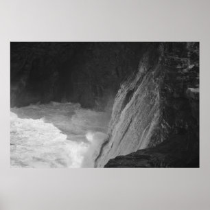 Ozean-Wellen bei Kilauea Poster