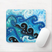 Ozean-Wellen, die ungefähr stolpern Mousepad (Mit Mouse)