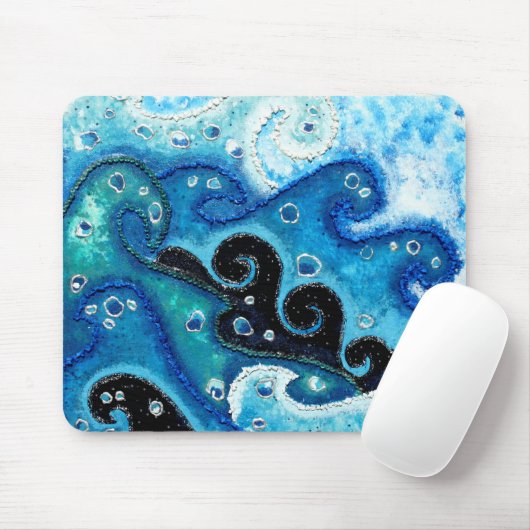 Ozean-Wellen, die ungefähr stolpern Mousepad (Mit Mouse)