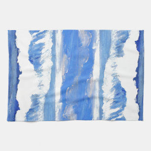 Ozean-Wellen-Geschirrtuch-Küste-Dekor CricketDian Handtuch