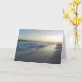 Ozean-Wellen-Gruß-Karte Karte (Gelbe Blume)