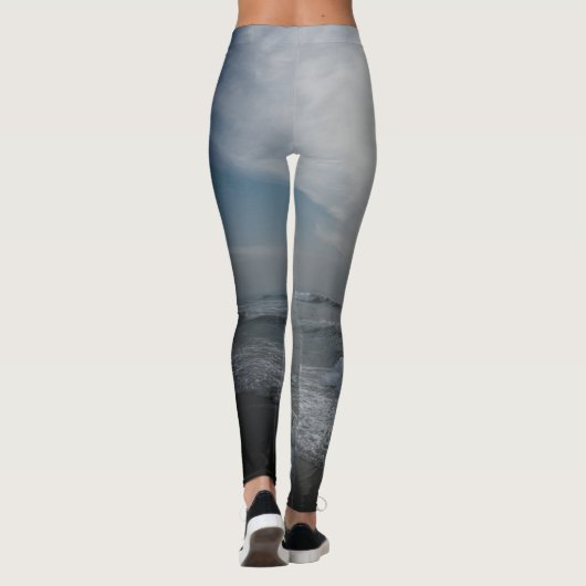Ozean-Wellen Legging Leggings (Rückseite)