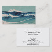 Ozean-Wellen - Uehara Konen Visitenkarte (Vorne/Hinten)