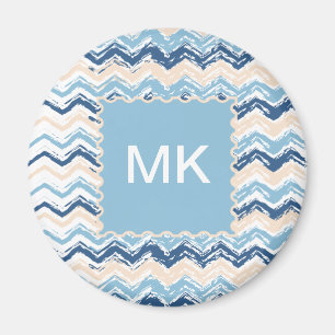 Ozean-Wellen Zickzack Magnet