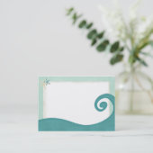 Ozean-Wellestarfish-KüstenVisitenkarte Visitenkarte (Stehend Vorderseite)