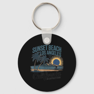 Ozean Westküste Kalifornien Strand Retro Sommer Schlüsselanhänger