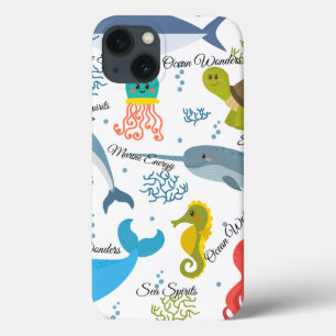 Ozean Wonders Sea Life Ocean Creatures Muster Case-Mate iPhone Hülle
