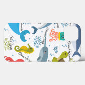 Ozean Wonders Sea Life Ocean Creatures Muster Case-Mate iPhone Hülle (Rückseite (Horizontal))