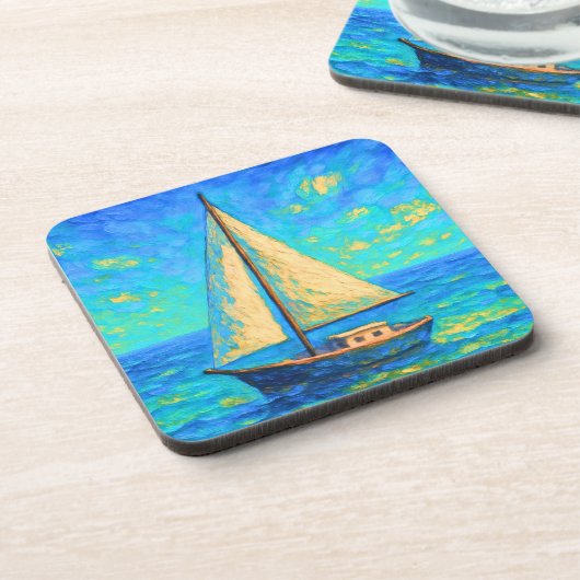 Ozeanabenteuer Getränkeuntersetzer (Linke Seite)