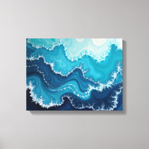 Ozeanadern – Deep Sea Fluid 16"x12" Abstract Leinwanddruck