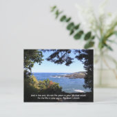 Ozeanansicht mit einem Angebot Postkarte (Stehend Vorderseite)